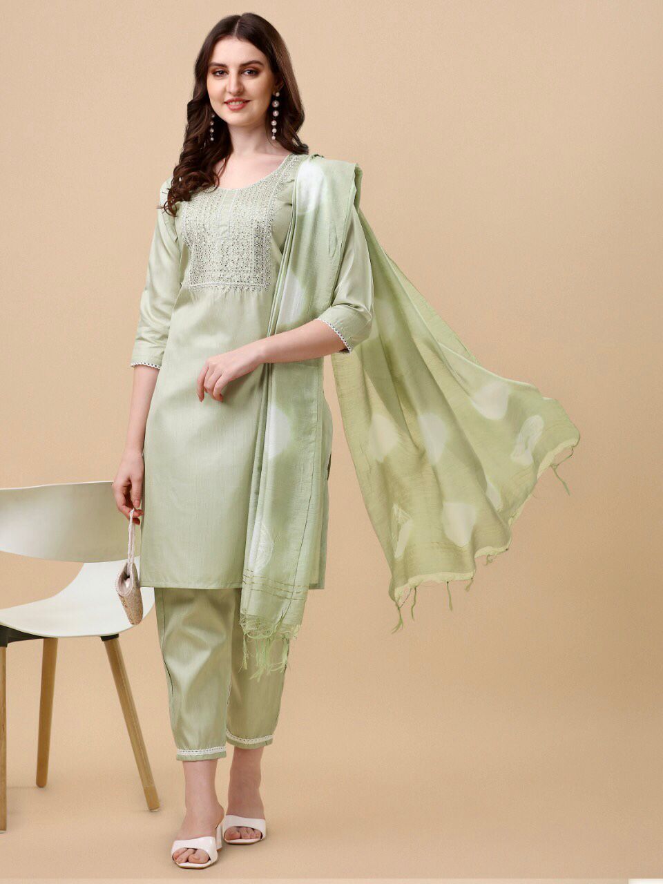 Stunning Fully Stitched Top, Bottom, and Dupatta Set in South Silk and Viscose ā Perfect for Every Celebration! šāØ"