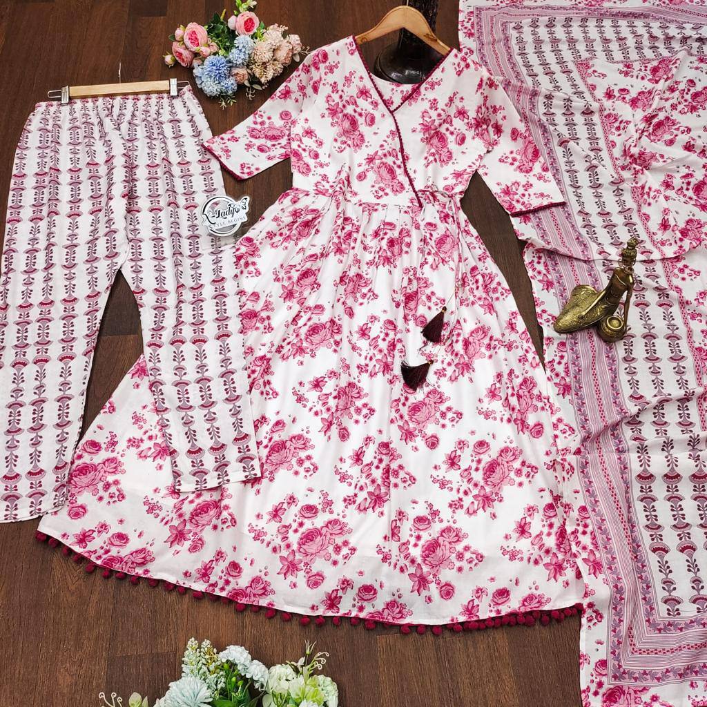 š Introducing Our NEW 3-Piece Anarkali Gown Set with Dupatta! š