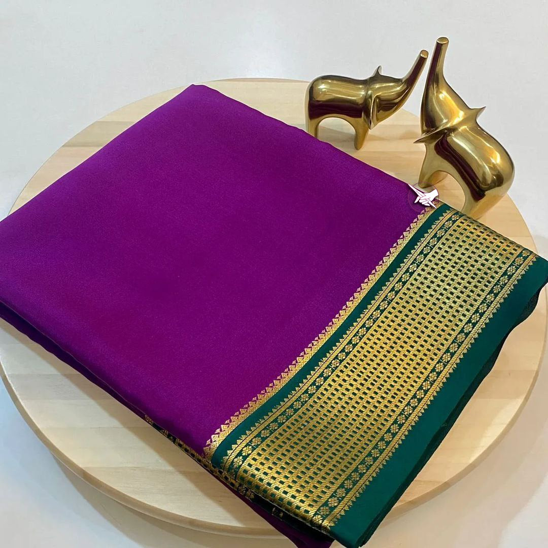 š Introducing the Exquisite Mysore Crape Silk Saree! š