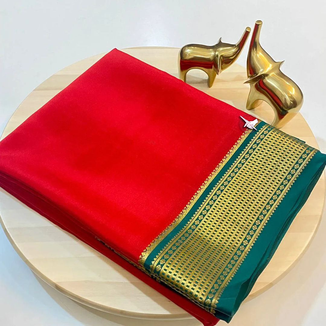 š Introducing the Exquisite Mysore Crape Silk Saree! š