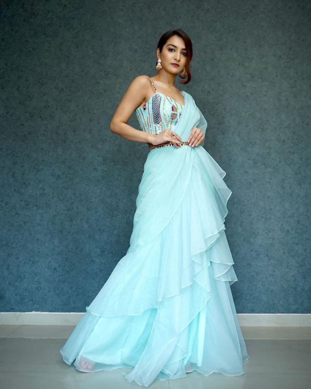 Elevate your style with our New Designer Party Wear Lehenga Saree!