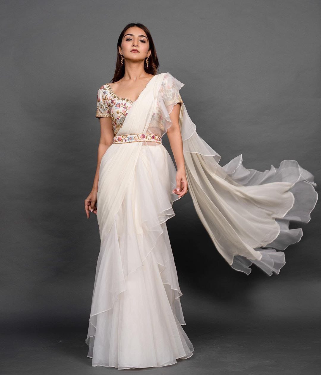 Elevate your style with our New Designer Party Wear Lehenga Saree!