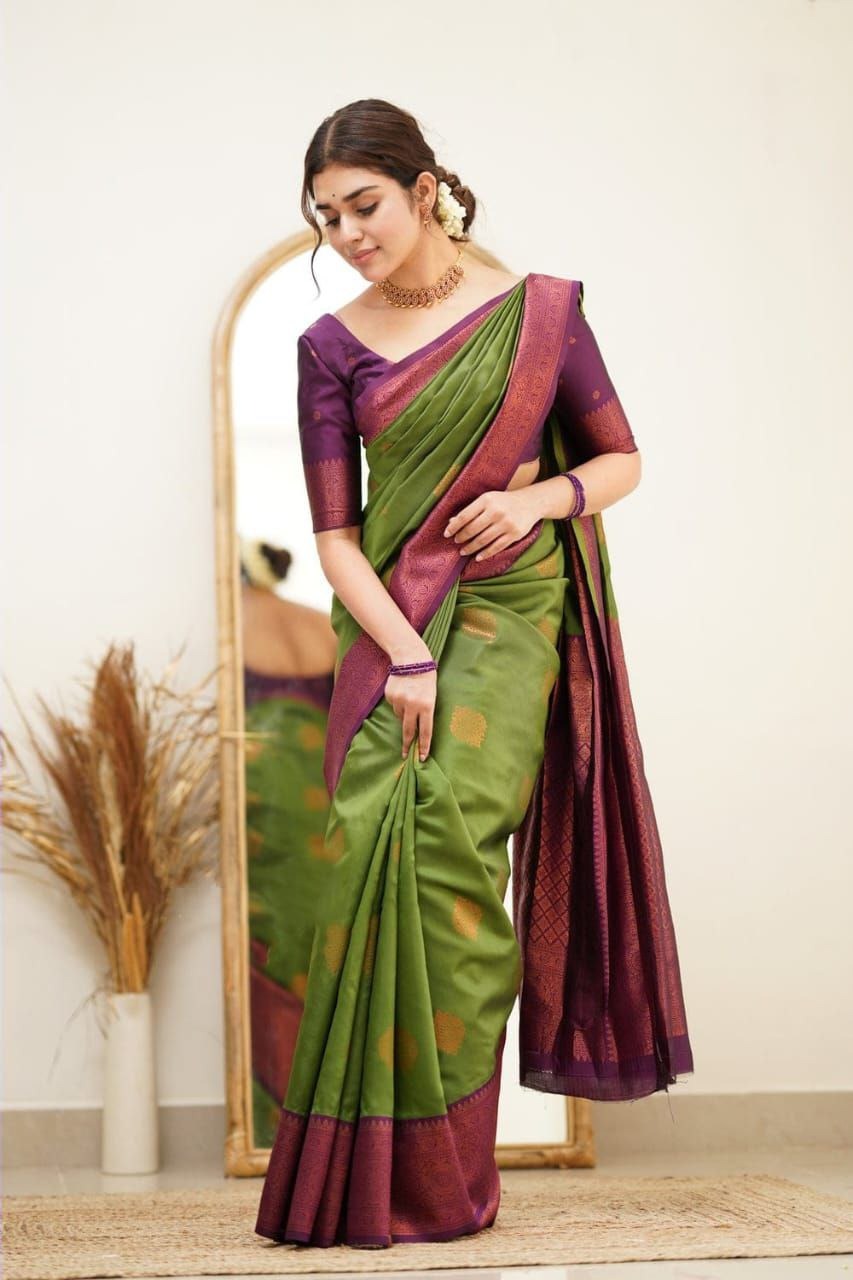 Elegant Soft Lichi Silk Saree