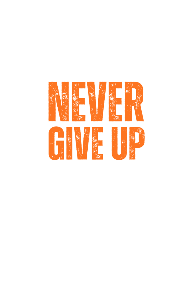 Never Give Up Stay Strong Gym T-shirt For Women