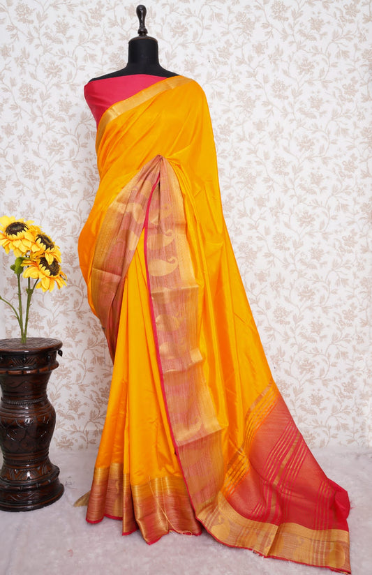 Elevate your ethnic charm with our exquisite Kanjivaram saree collection!