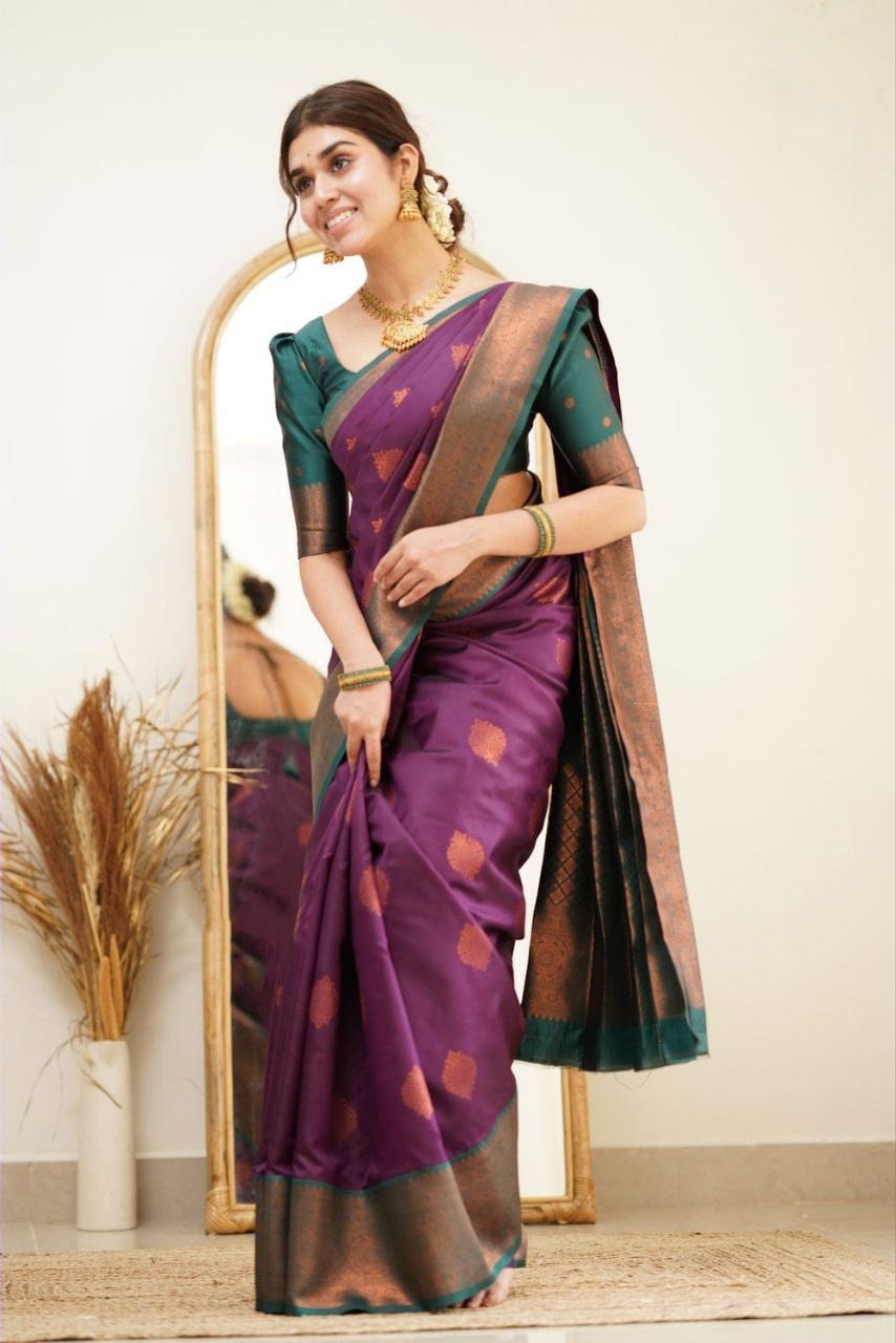 Elegant Soft Lichi Silk Saree