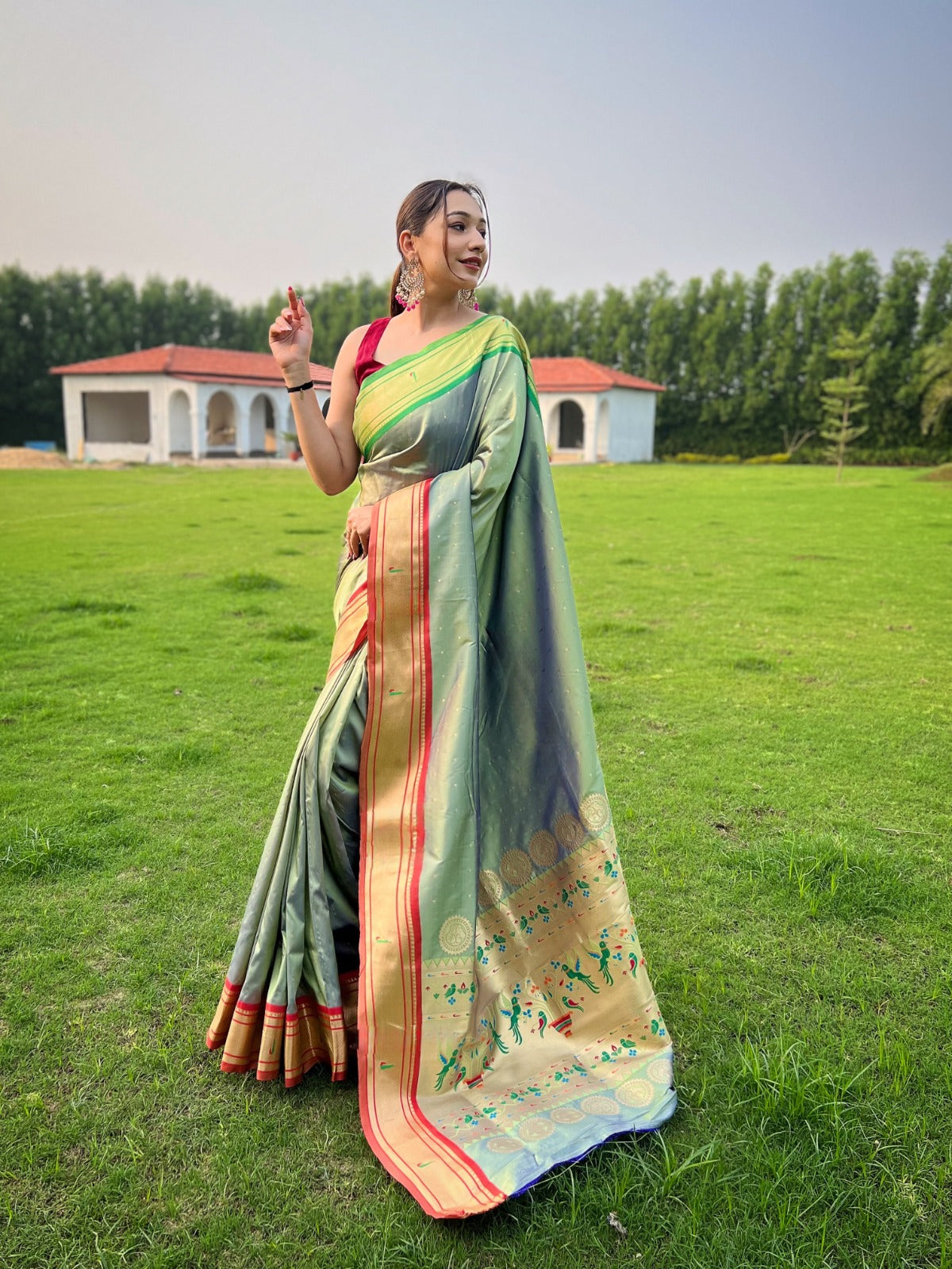 Luxurious Soft Lichi Silk Saree