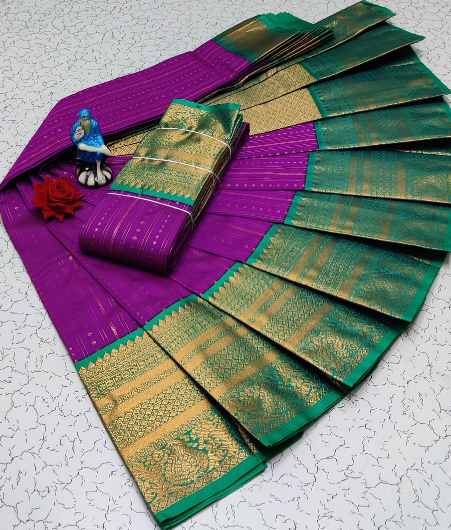 ✨ Elevate Your Elegance with Our Semi Bridal Korvai Soft Silk Saree! ✨