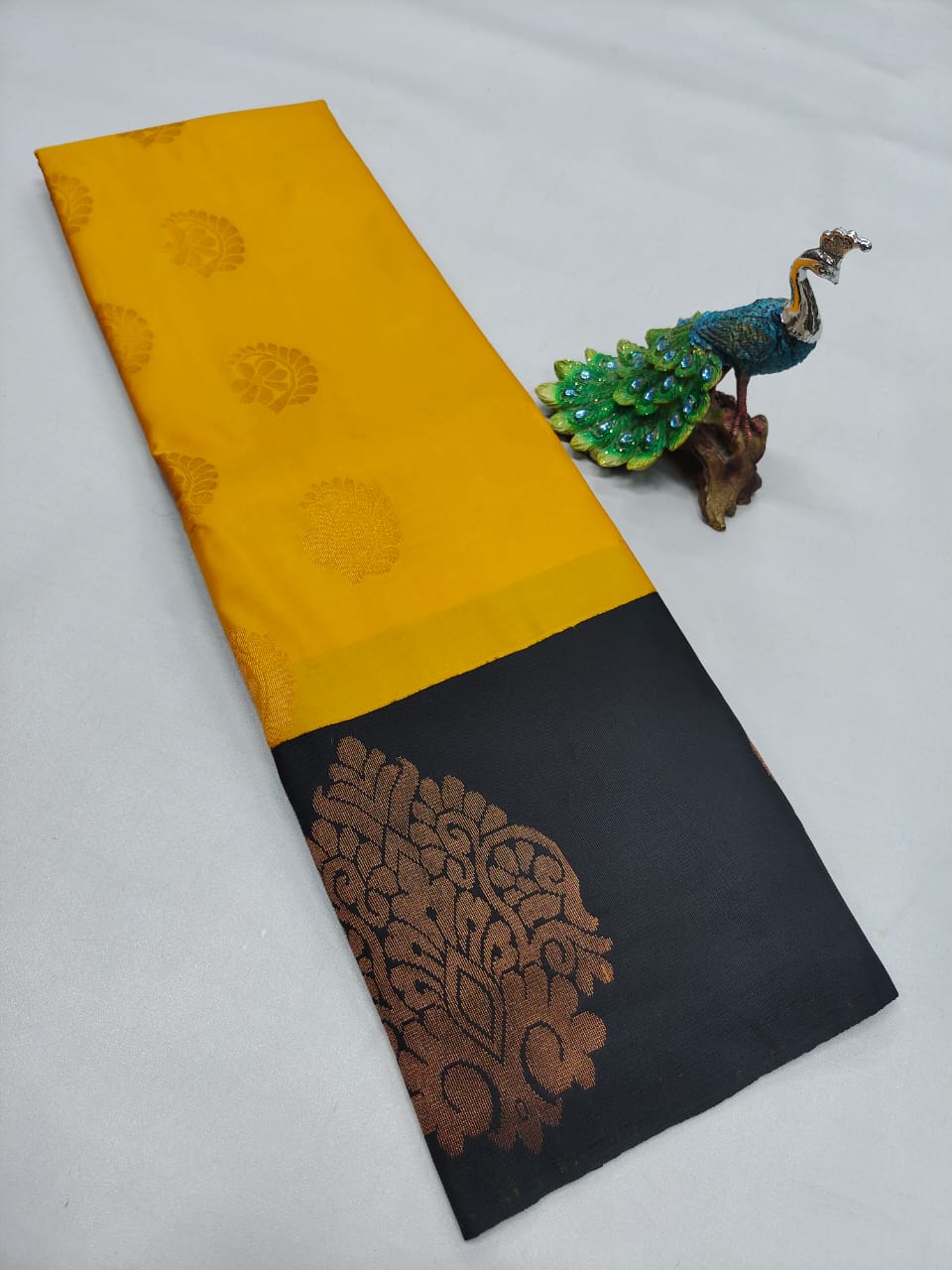 Luxurious Bhutta Work Silk Sarees with Grand Jari Accents