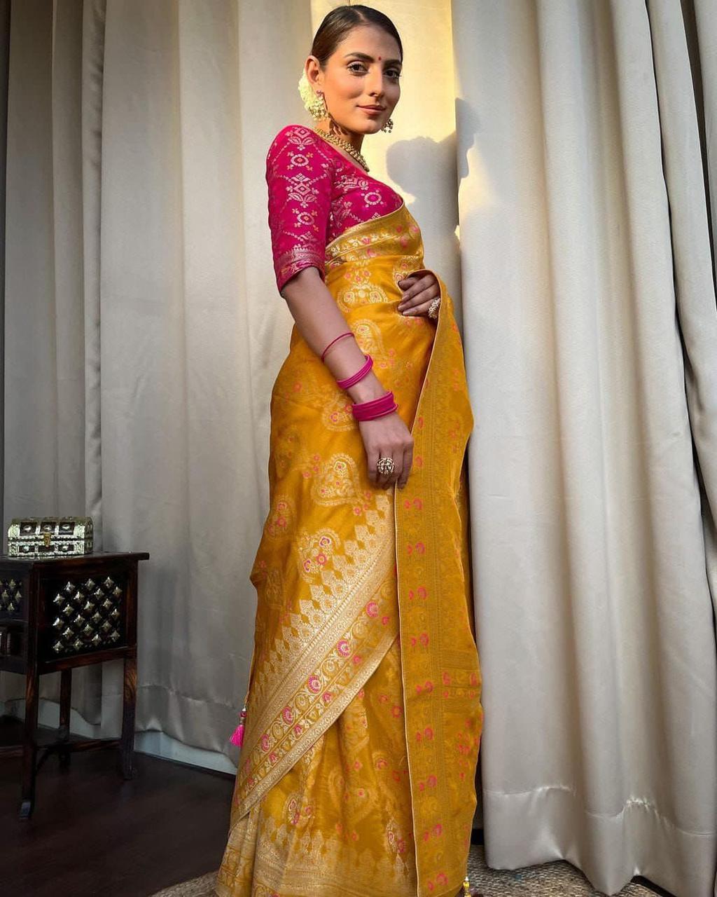 Enchanting Organic Banarasi Sarees