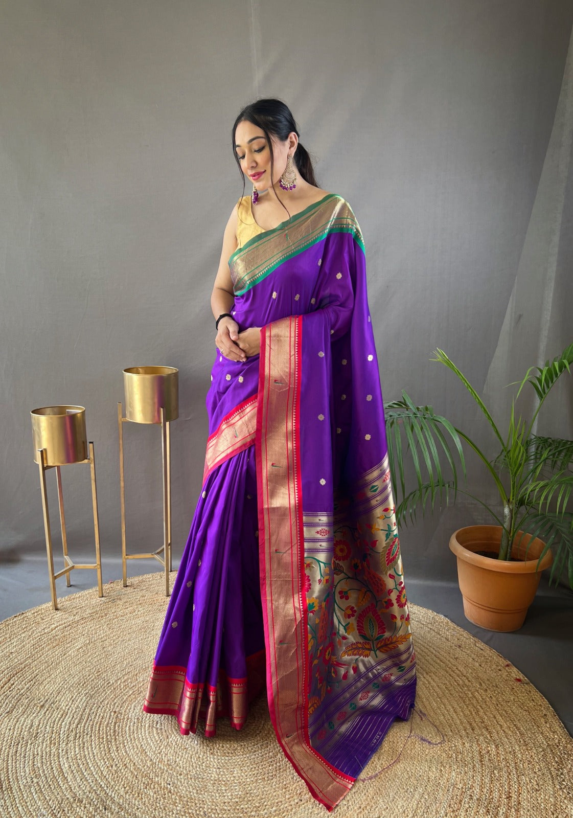 🌟 Introducing Kamal Paithani's Latest Collection: Ganga Jamuna Border Sarees! 🌟