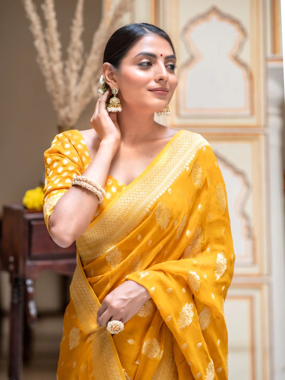 Elegant Soft Lichi Silk Saree