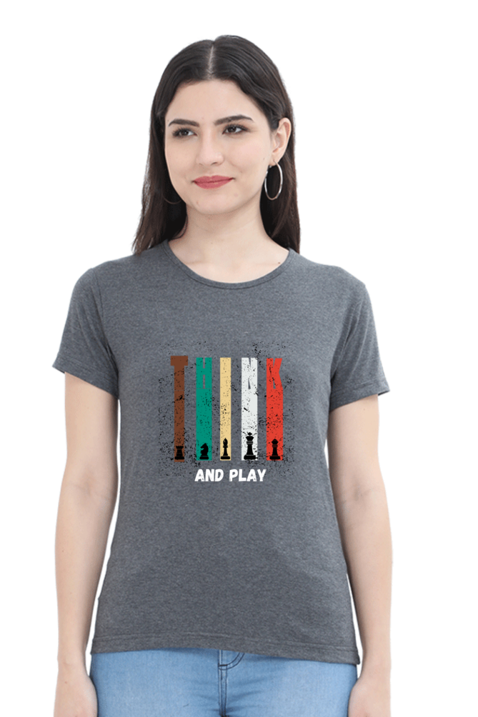 Think And Play Casual T-shirt For Women