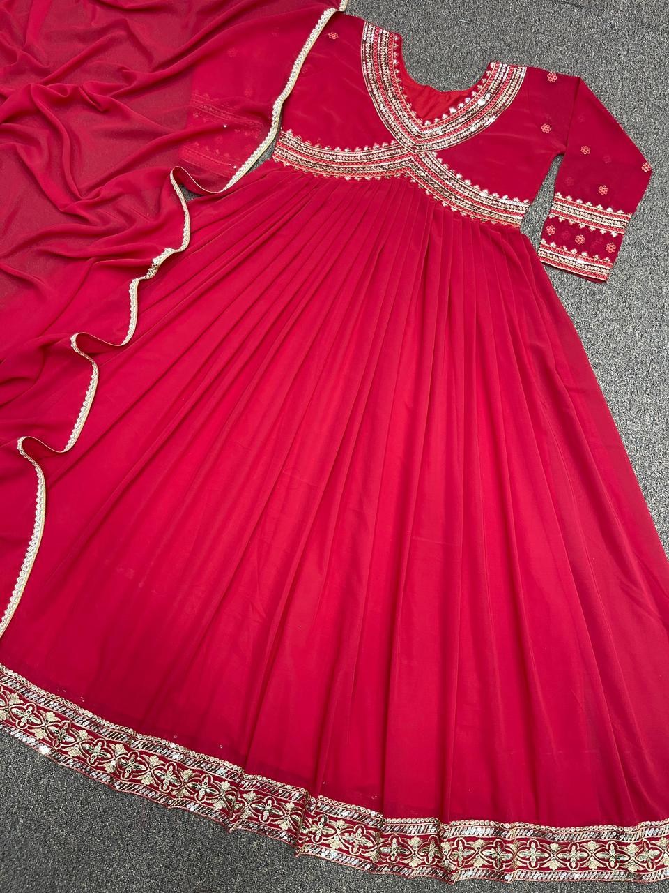 Introducing the Aliya Cut Gown With Dupatta