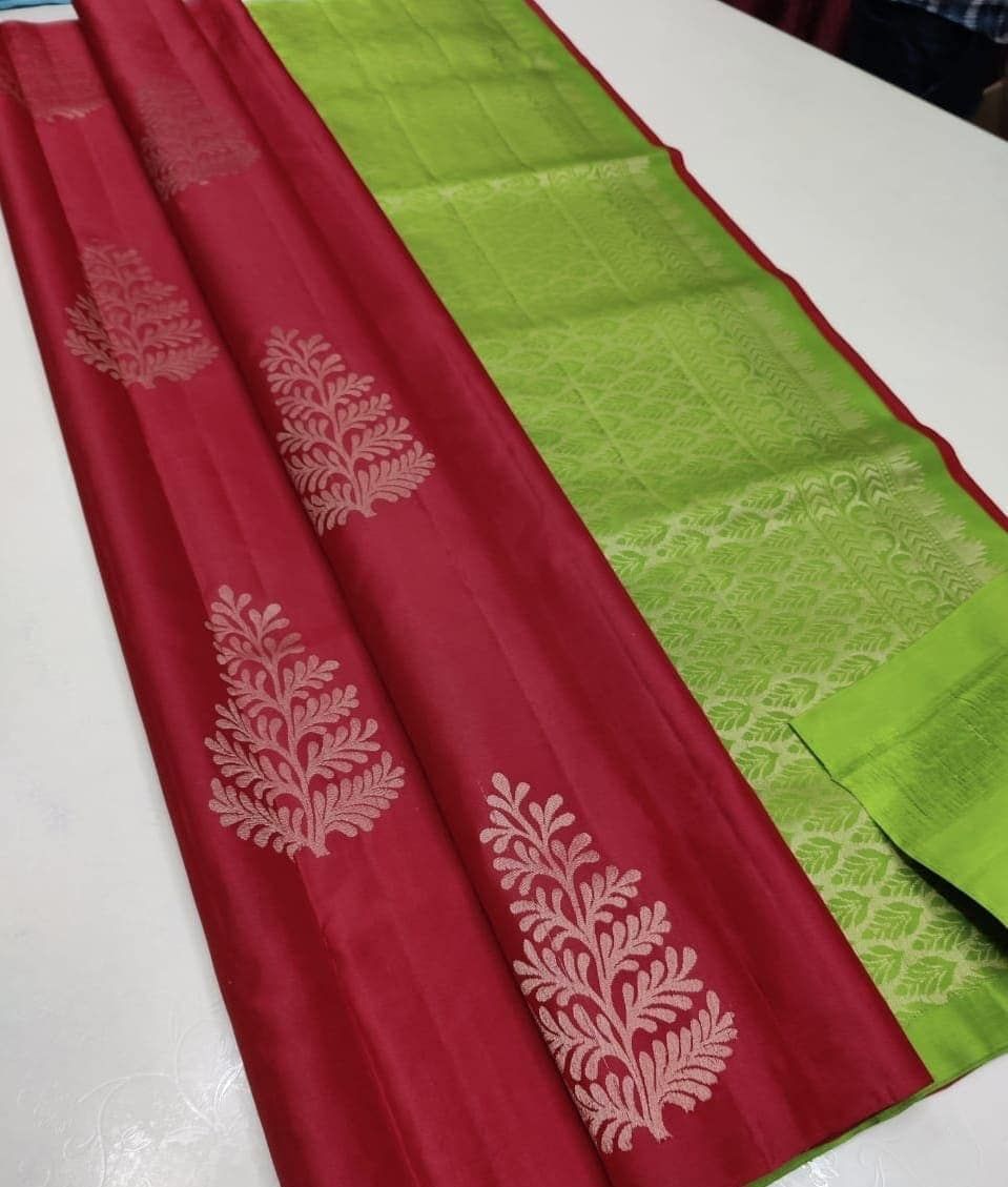 Elevate your style with our Soft Lichi Silk Saree