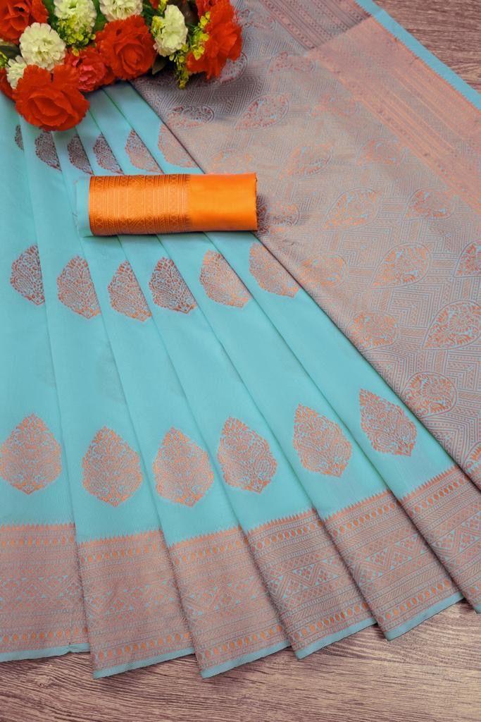 Elevate your style with our Soft Lichi Silk Saree!