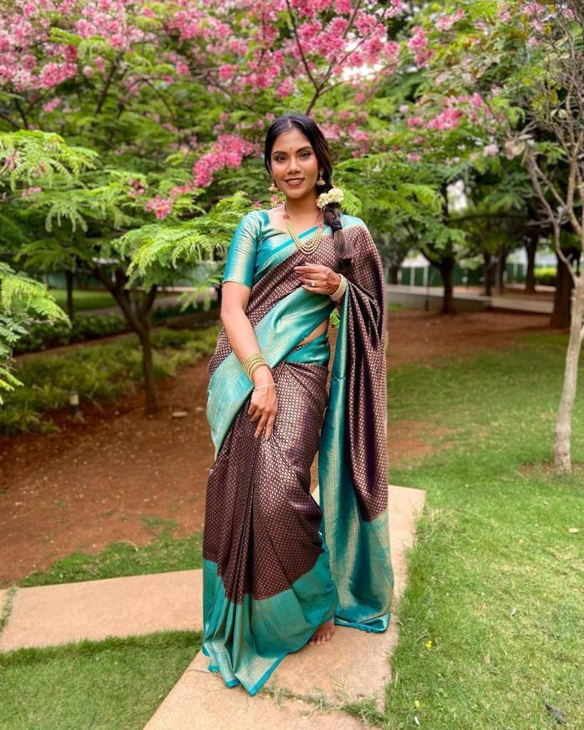 Elegant Lichi Silk Saree