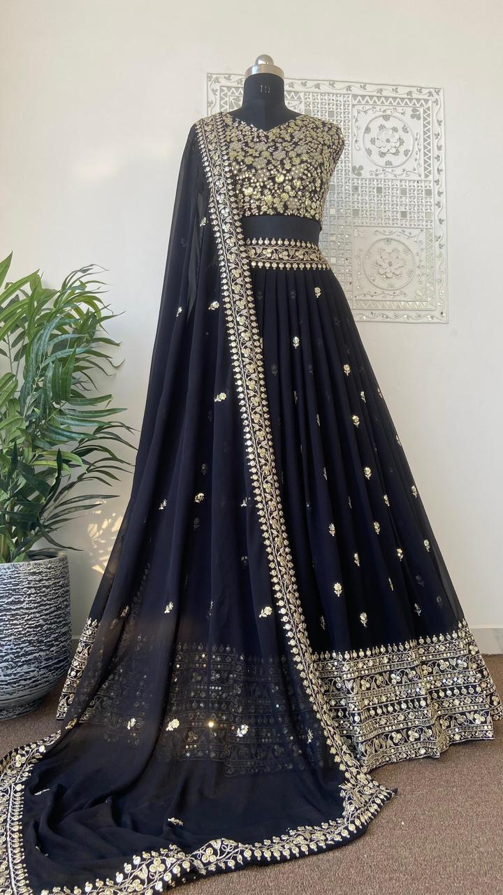 Elevate your style with our New Designer Party Wear Lehenga