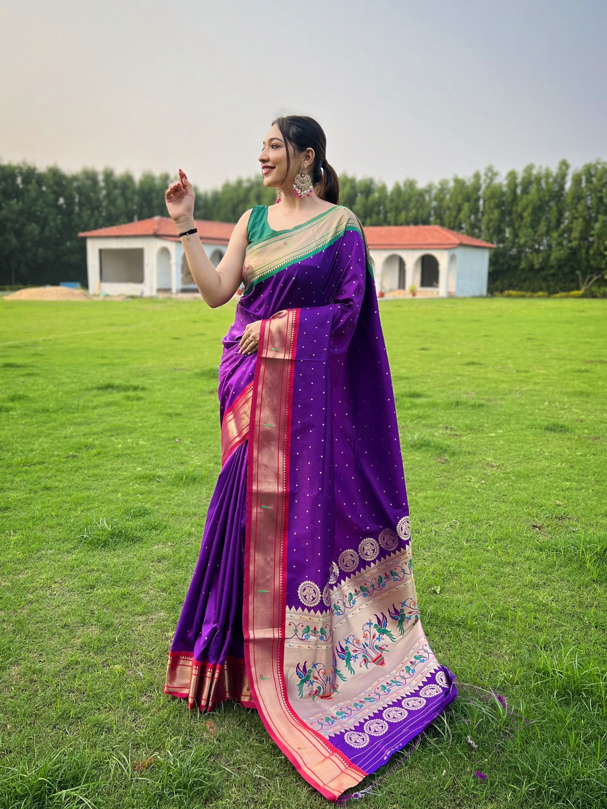 Luxurious Soft Lichi Silk Saree