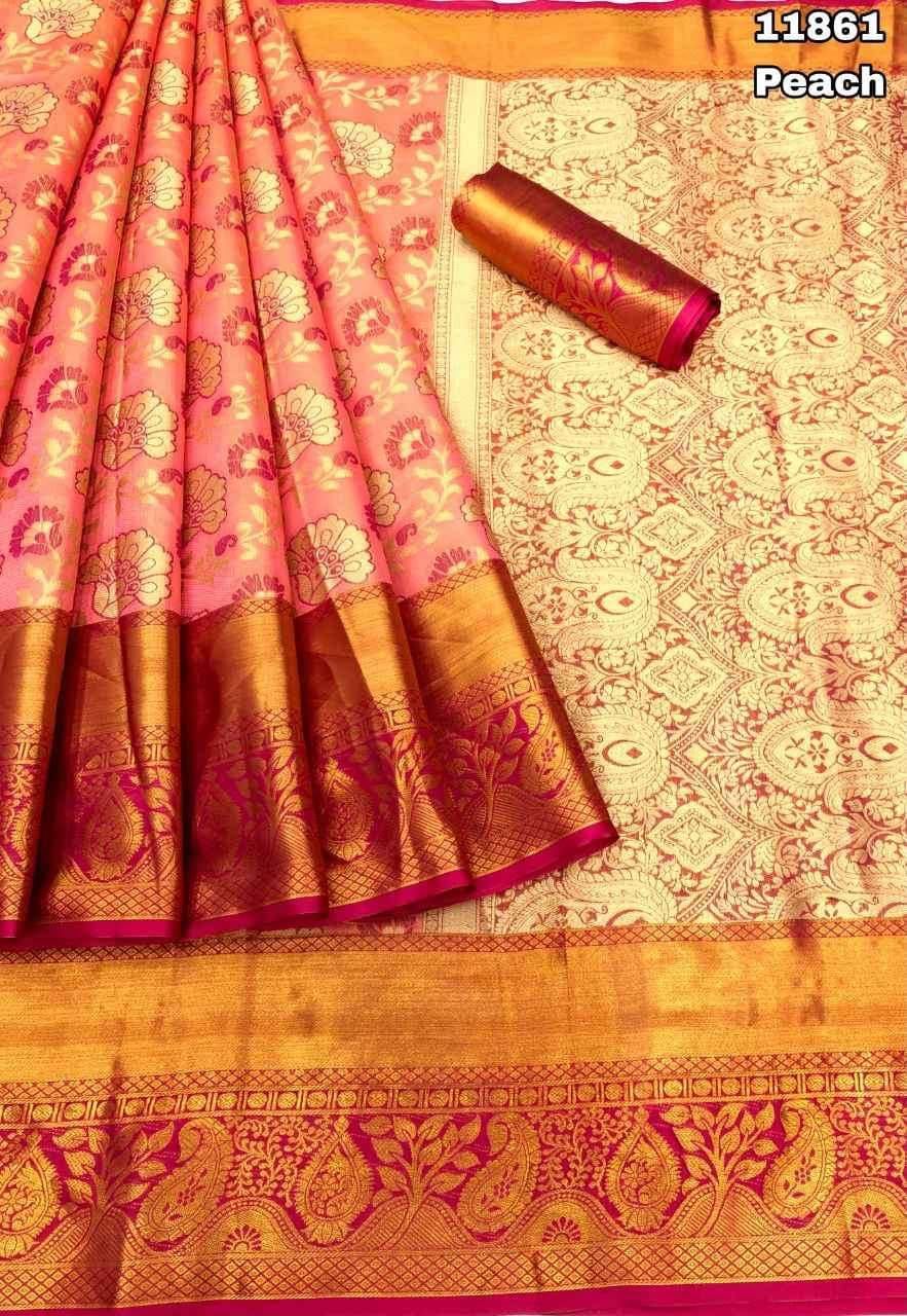 Introducing Our Latest Collection: HIT DESIGN Kanjivaram Pattu Silk Sarees!