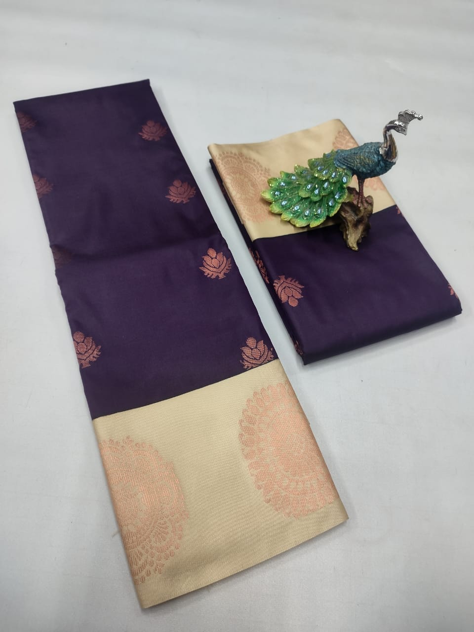 Elegance with Rich Bhutta Work Embosed Silk Sarees