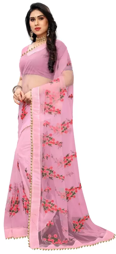 Embroidered Bollywood Fashion Net Saree