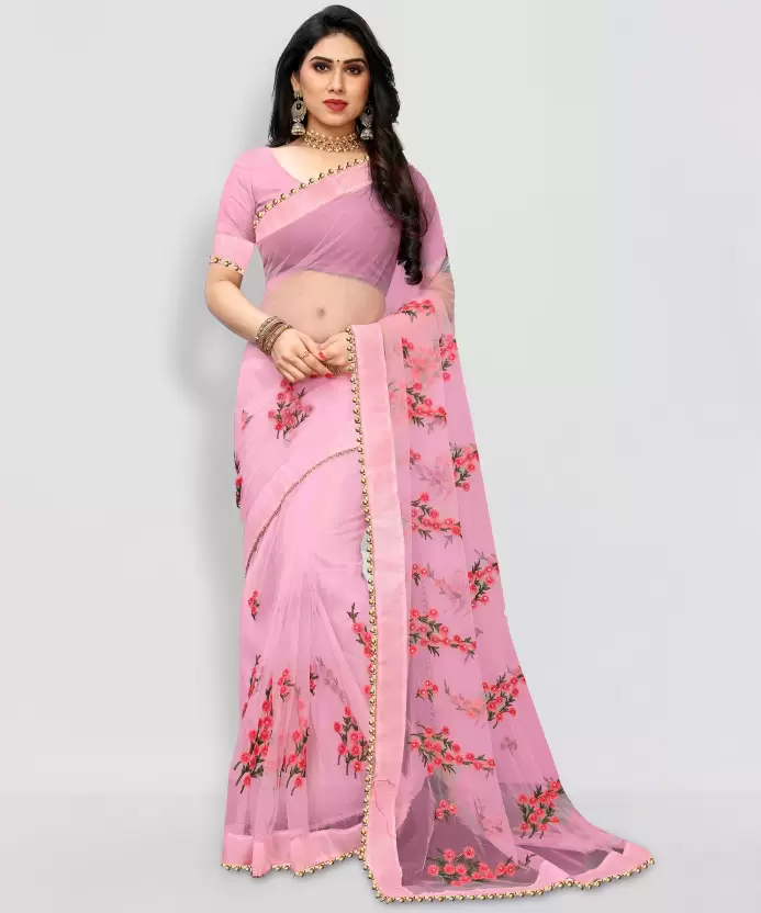 Embroidered Bollywood Fashion Net Saree