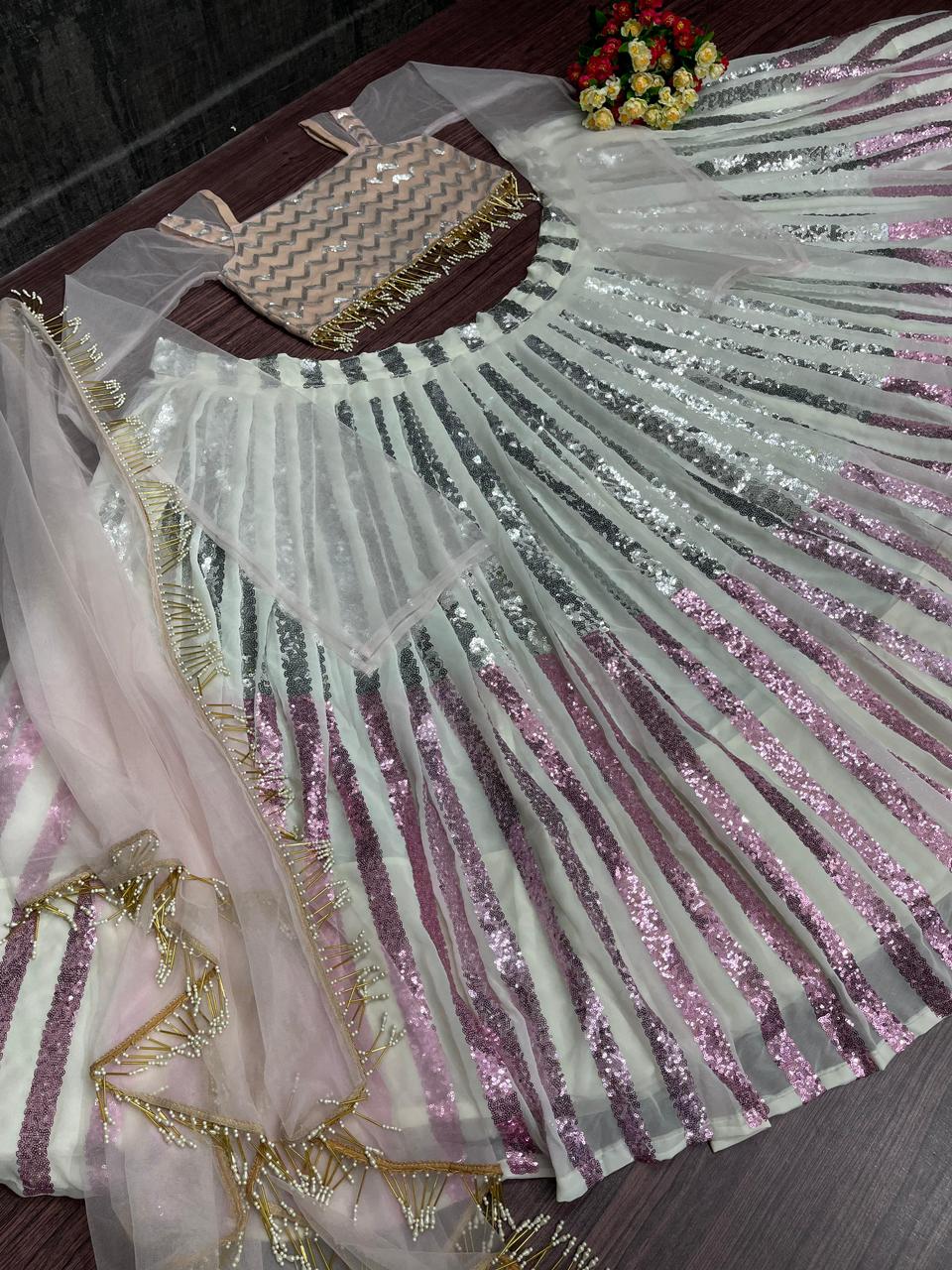 Introducing the New One Anarkali Suit – Bridal Wear Georgette Lehengas with Dupatta