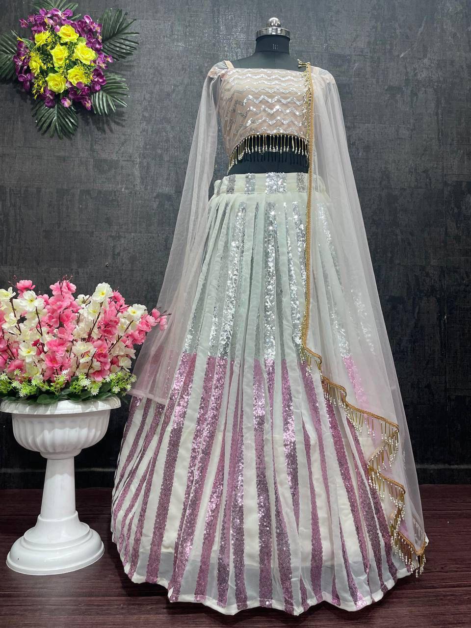 Introducing the New One Anarkali Suit – Bridal Wear Georgette Lehengas with Dupatta