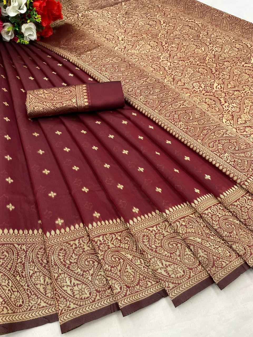 Introducing our Exquisite Soft Lichi Silk Saree Collection!