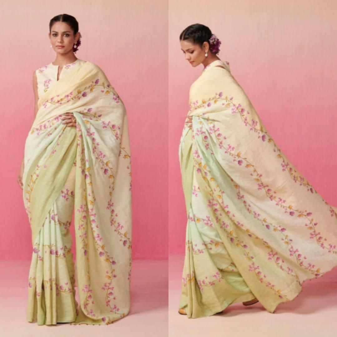 Introducing Our Stunning  Linen Saree In New Designs