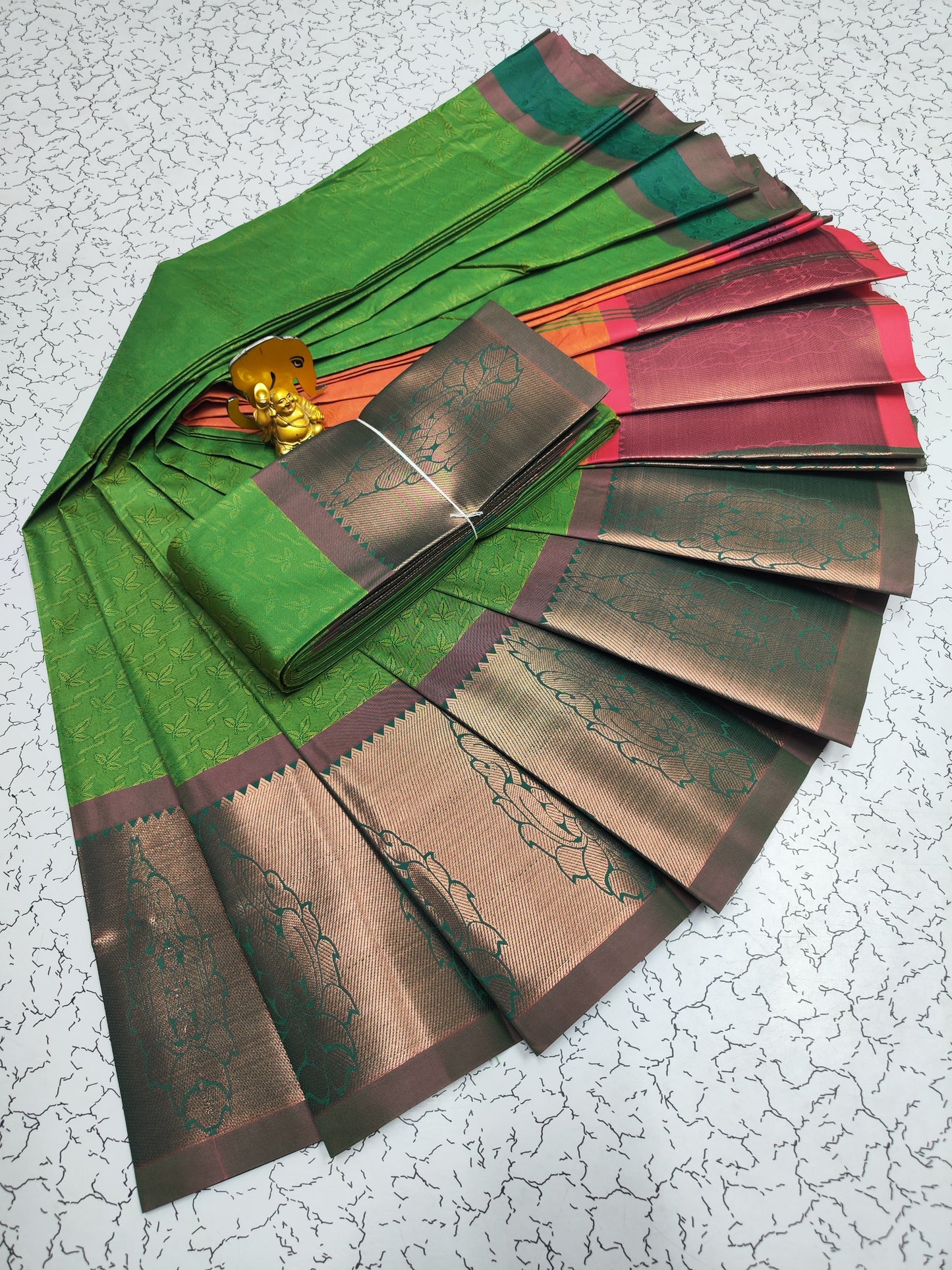 Elevate your style with the enchanting Poonthamil Silk Sarees!