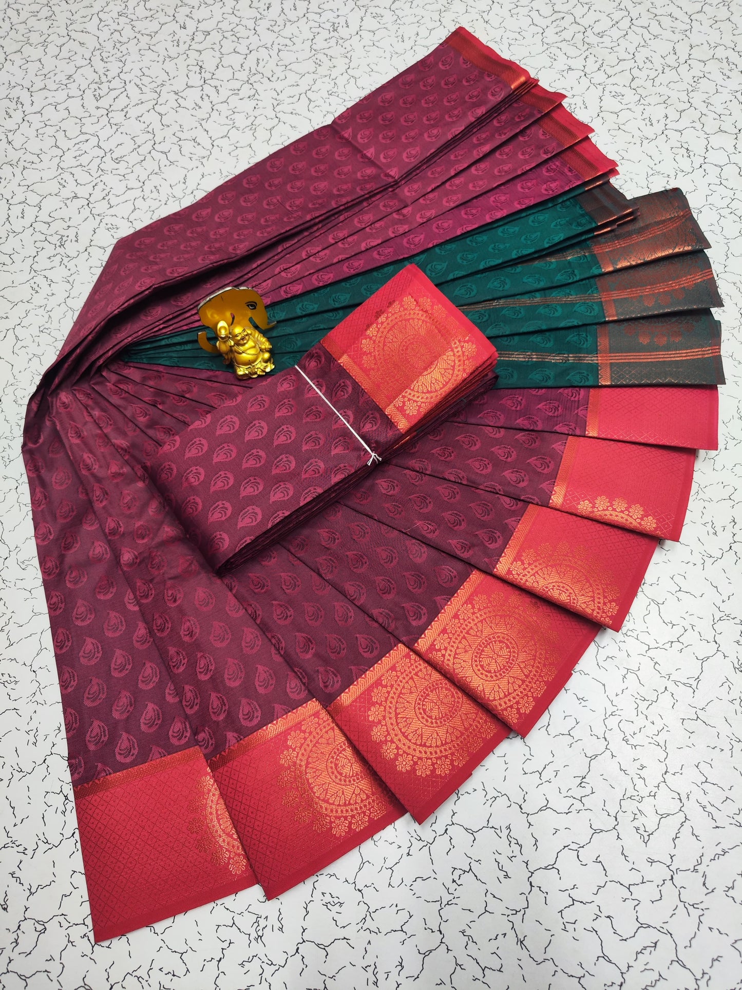 Elevate your style with the enchanting Poonthamil Silk Sarees!