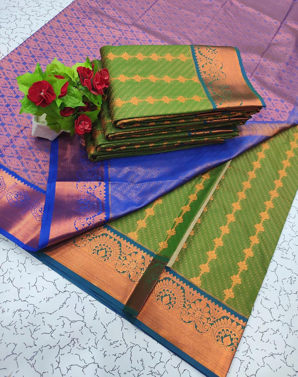 Kanchipuram Semi Silk Sarees!