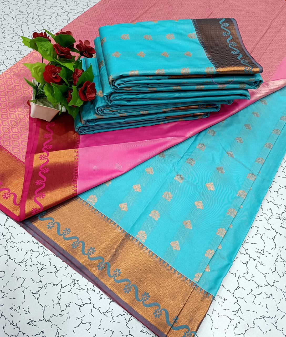 Kanchipuram Semi Silk Sarees!