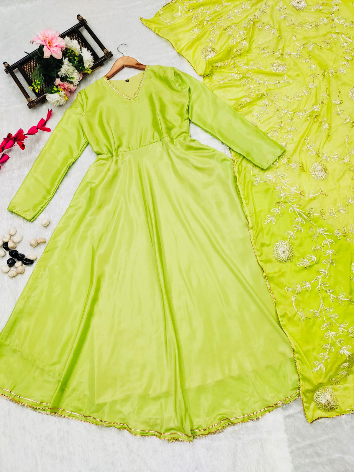 "Elevate Your Style with our Stunning Green Shaded Salwar Suit