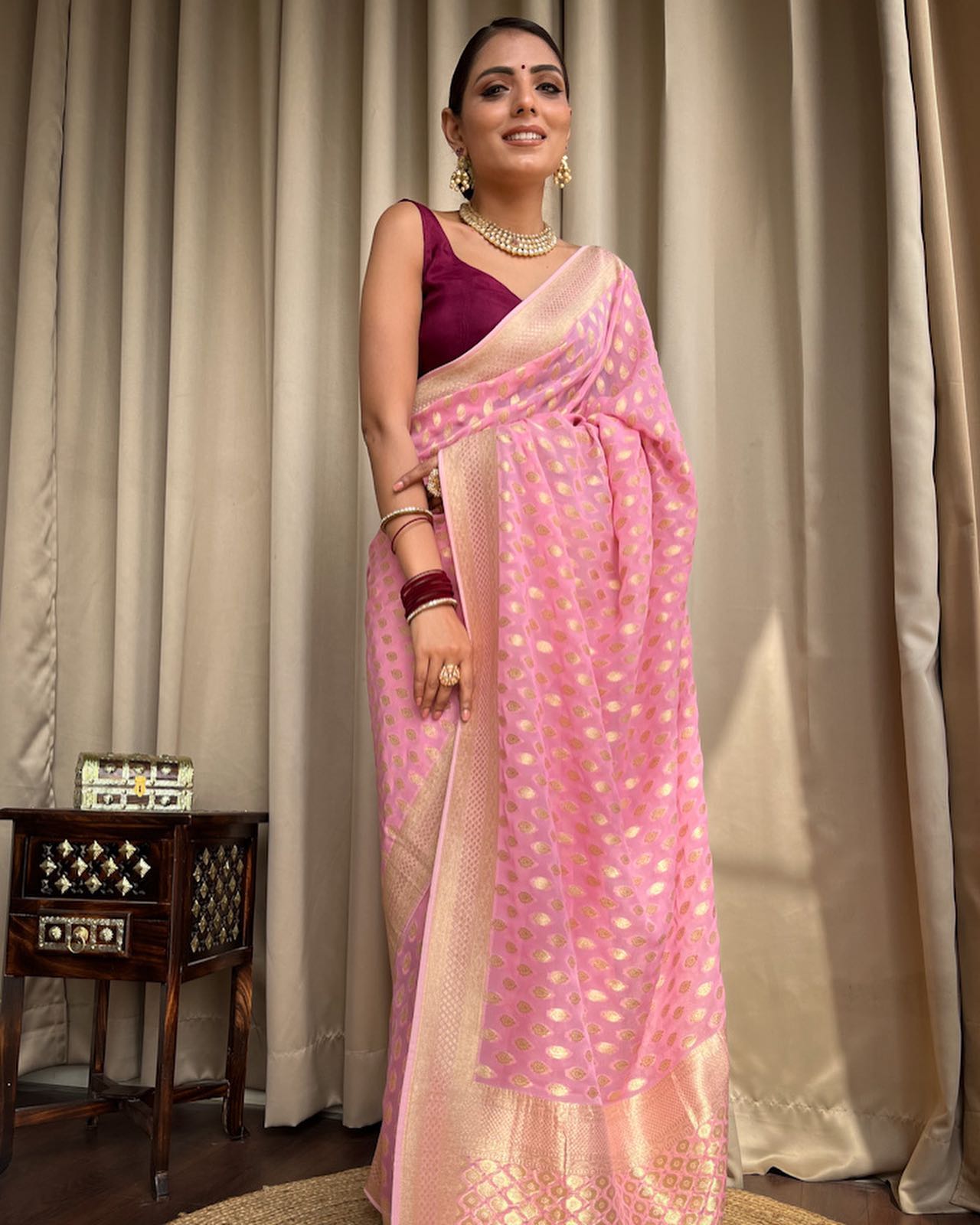 "Elevate Your Elegance with Exquisite Banarasi Handloom Sarees