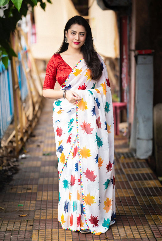 Elevate Your Style with  Latest Mapple Georgette Saree