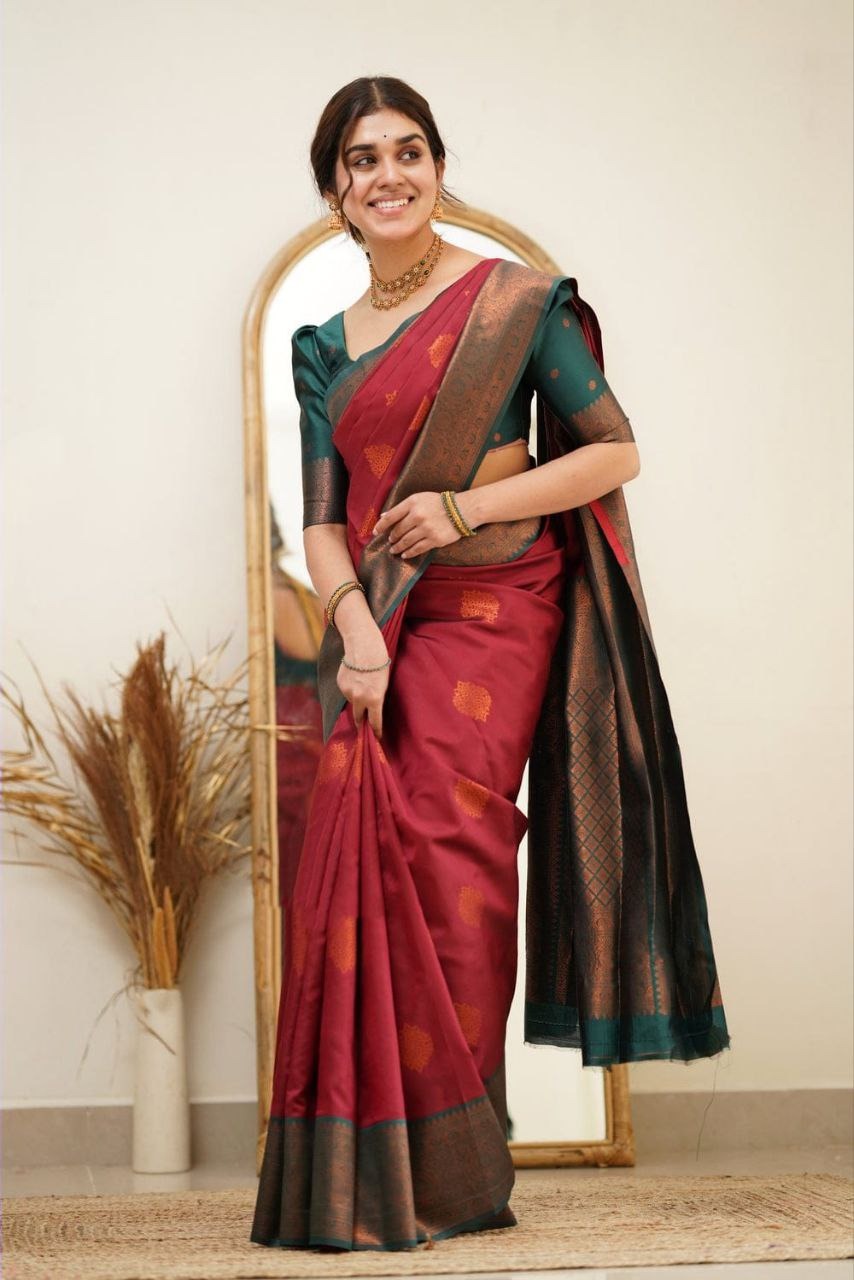 Elegant Soft Lichi Silk Saree