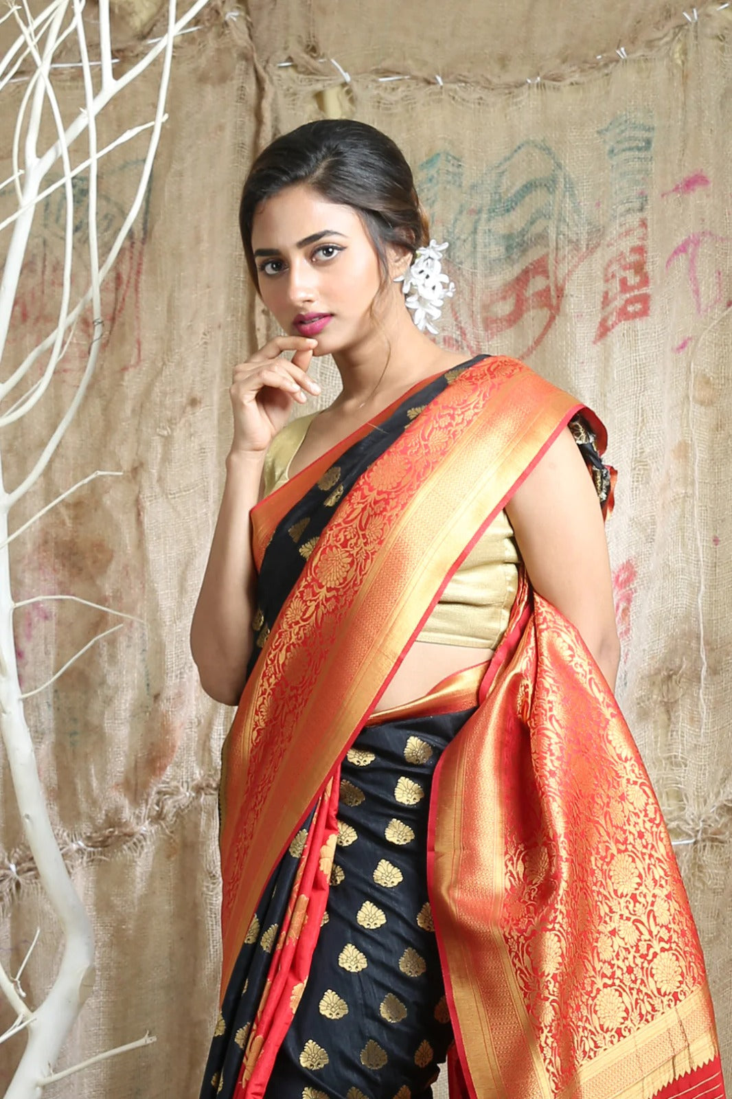 Kanjivaram Style Banarasi Silk Saree