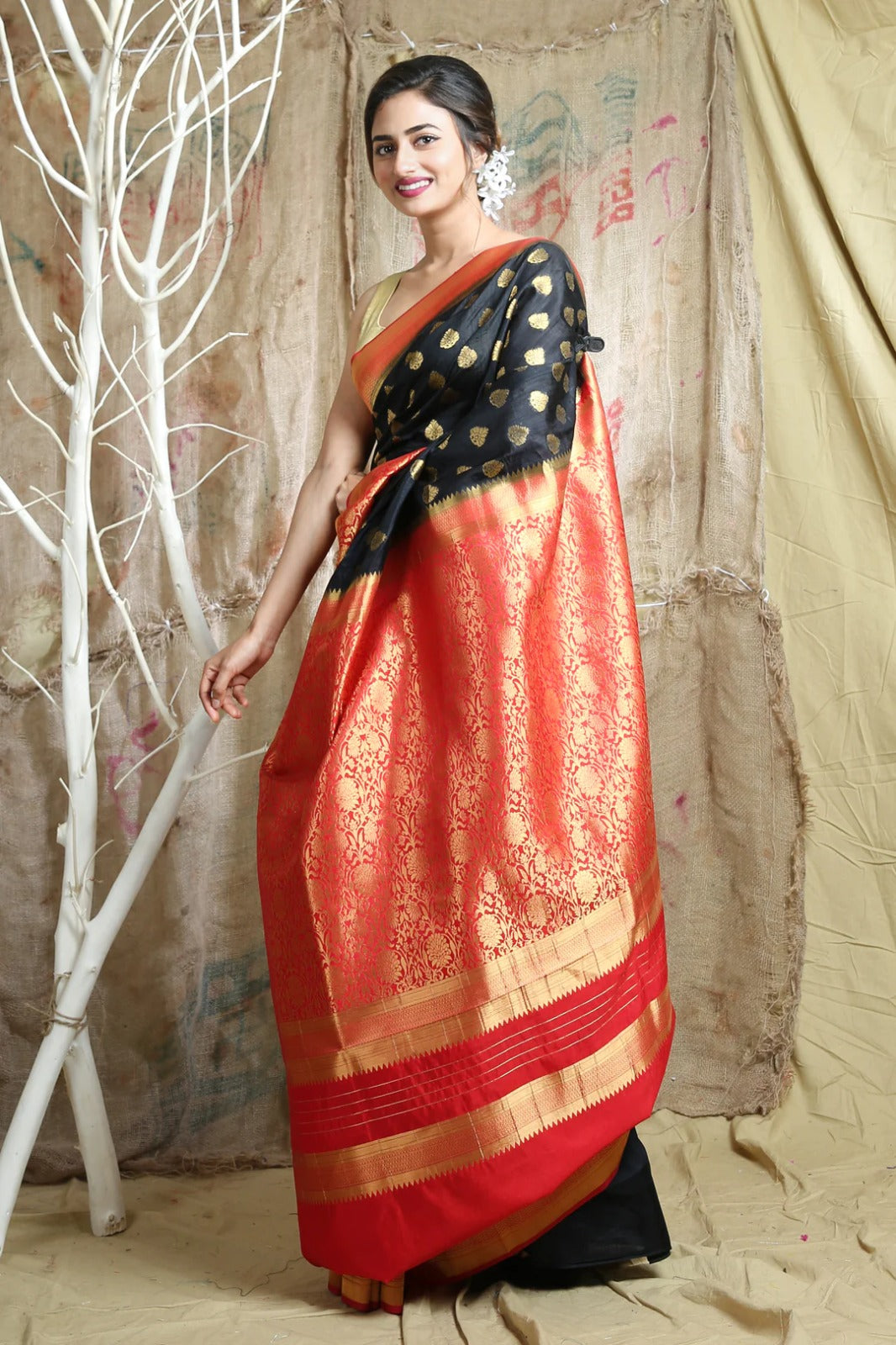 Kanjivaram Style Banarasi Silk Saree