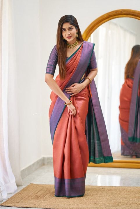 Elevate your style with our Soft Lichi Silk Saree!