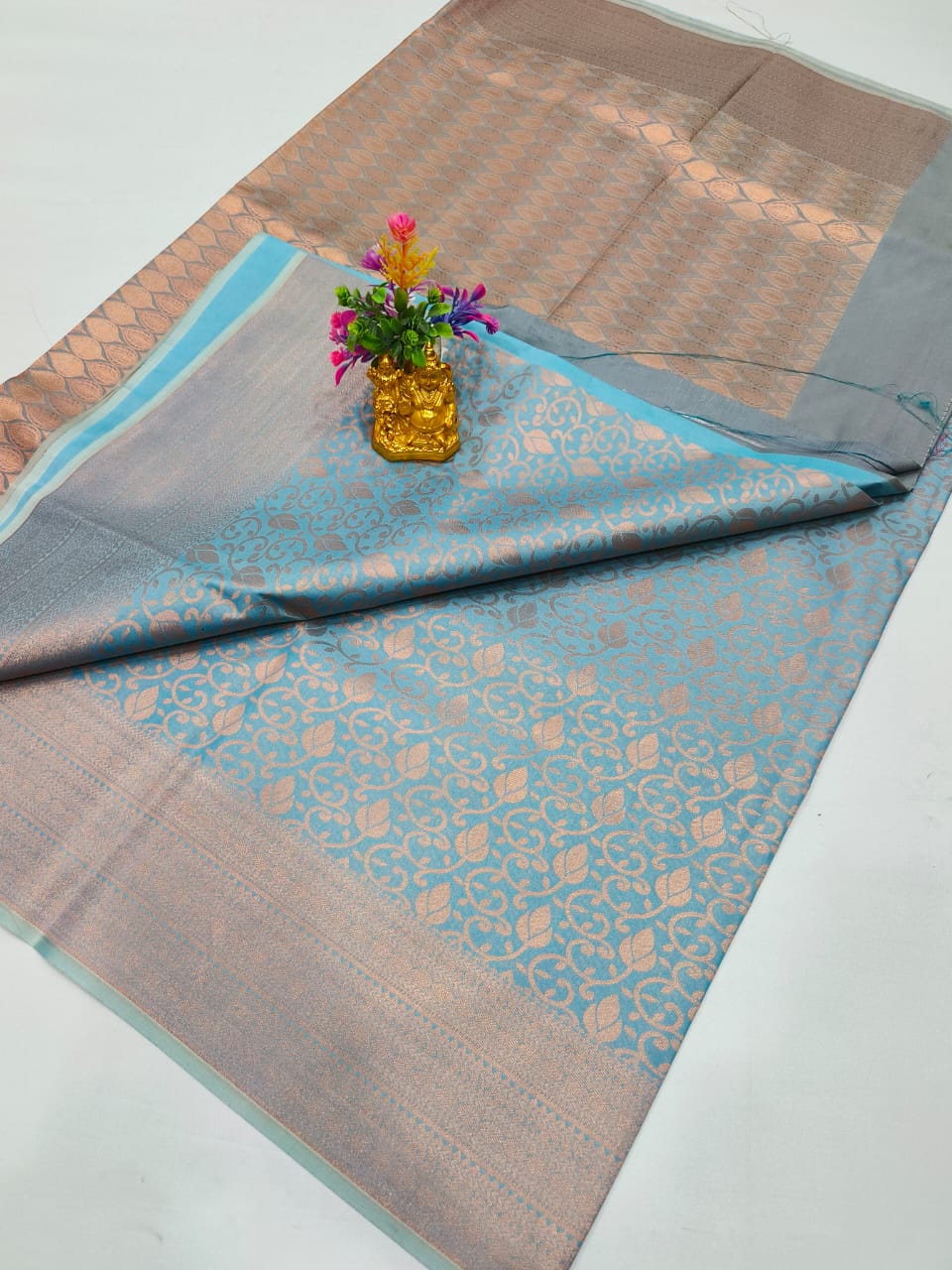 Kanchipuram Pattern Rich Jari Pallu Bridal Saree Collection!