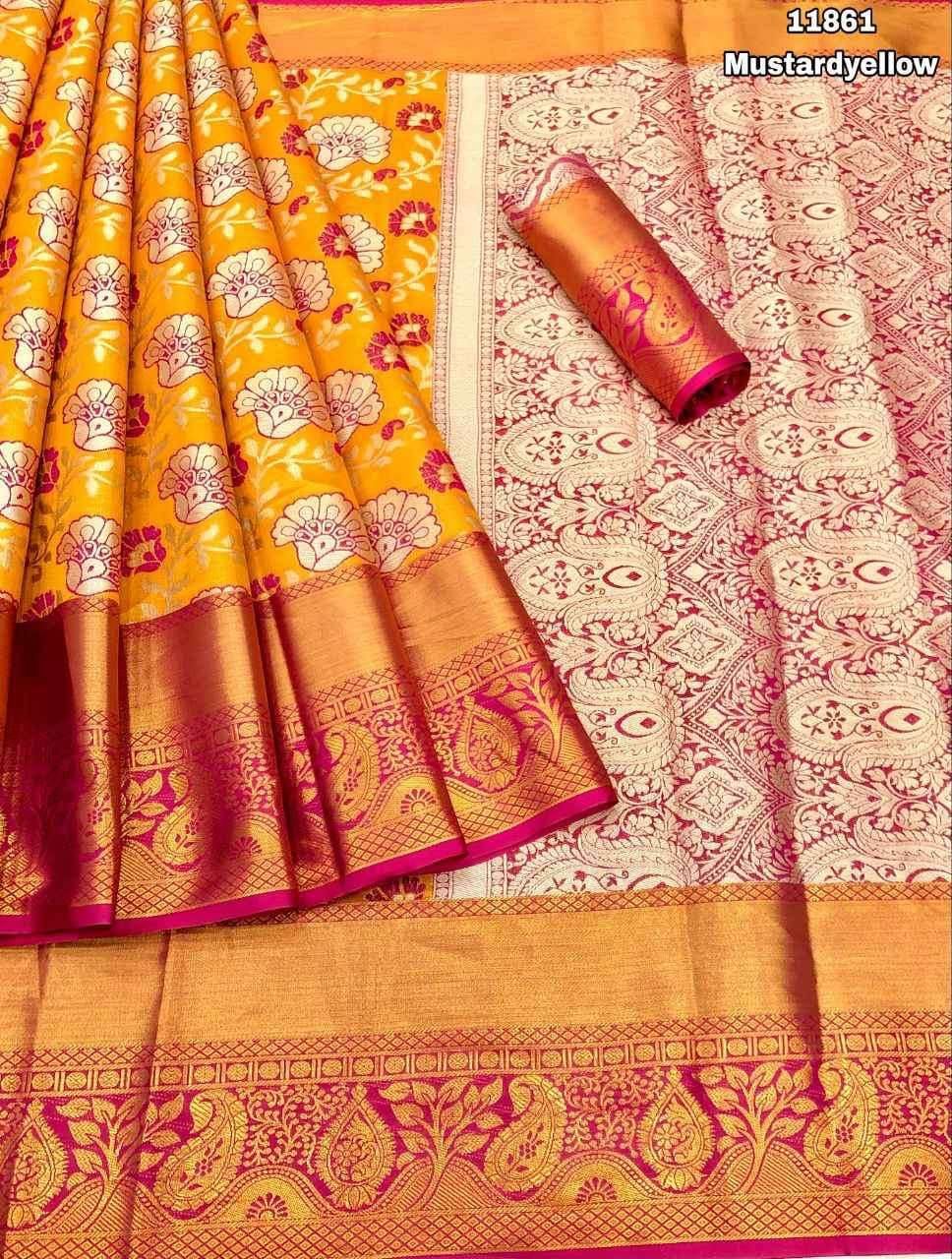 Introducing Our Latest Collection: HIT DESIGN Kanjivaram Pattu Silk Sarees!