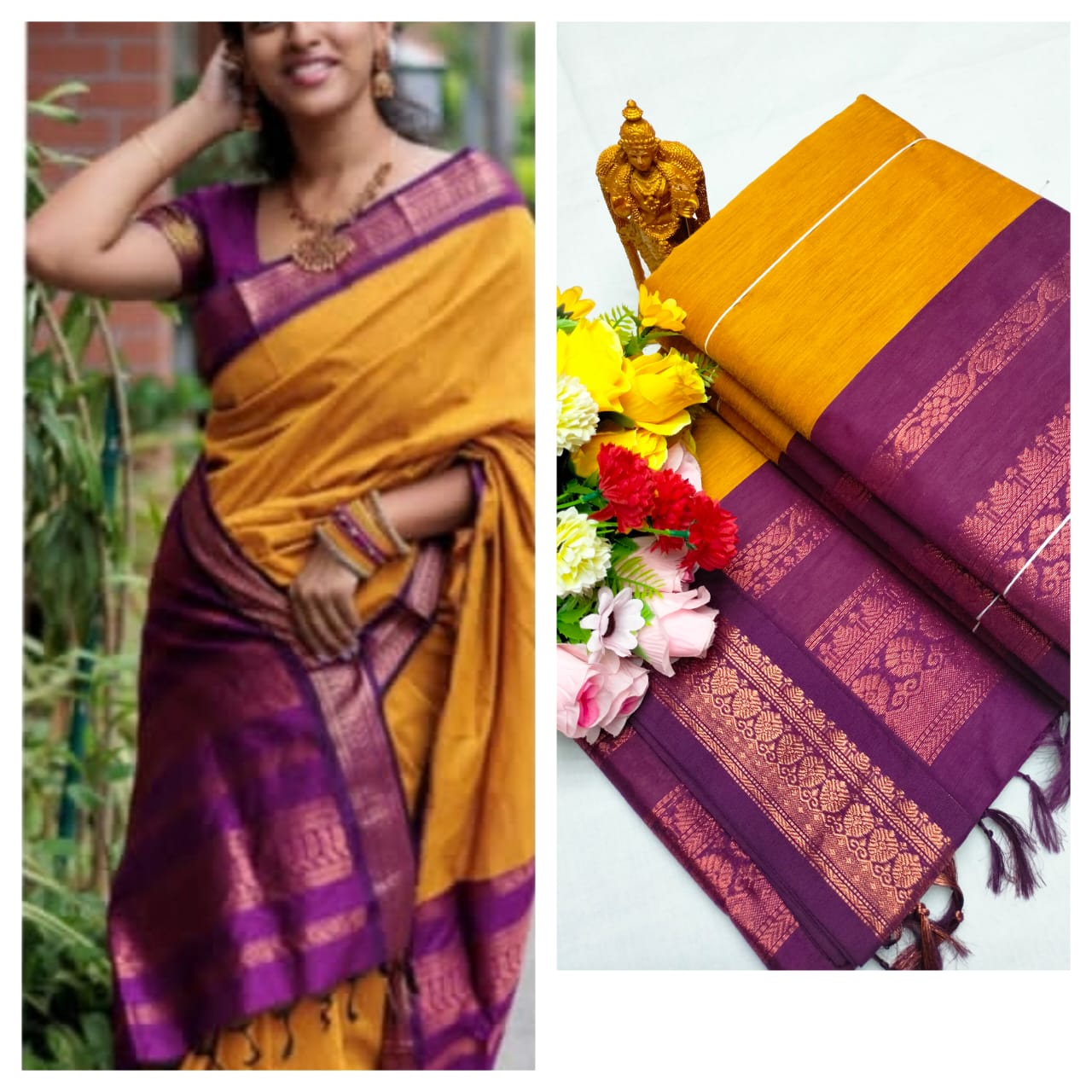 "Elevate Your Elegance with our Premium Kalyani Cotton Saree