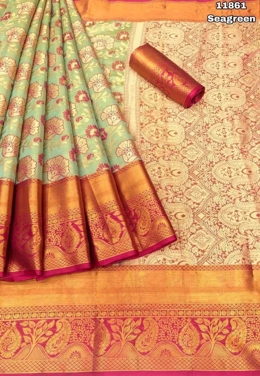 Introducing Our Latest Collection: HIT DESIGN Kanjivaram Pattu Silk Sarees!