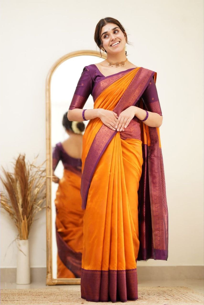 Elegant Soft Lichi Silk Saree