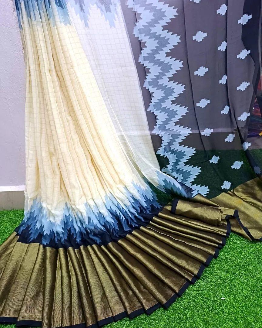 Introducing our Soft Faux Moss Chiffon Saree