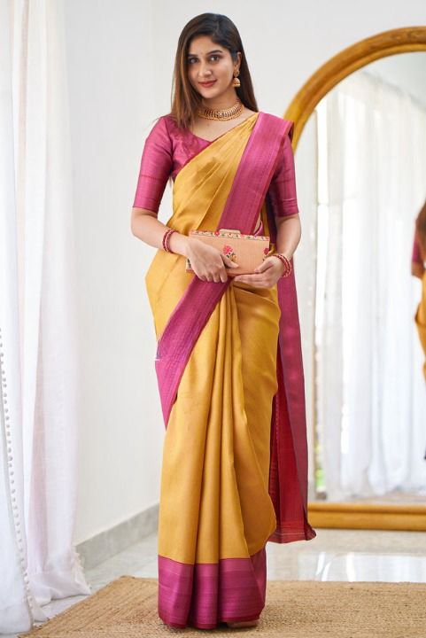 Elevate your style with our Soft Lichi Silk Saree!