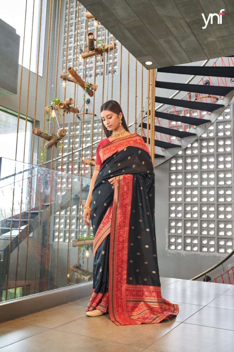 Radiant Art Silk Jacquard Saree With Complementary Blouse